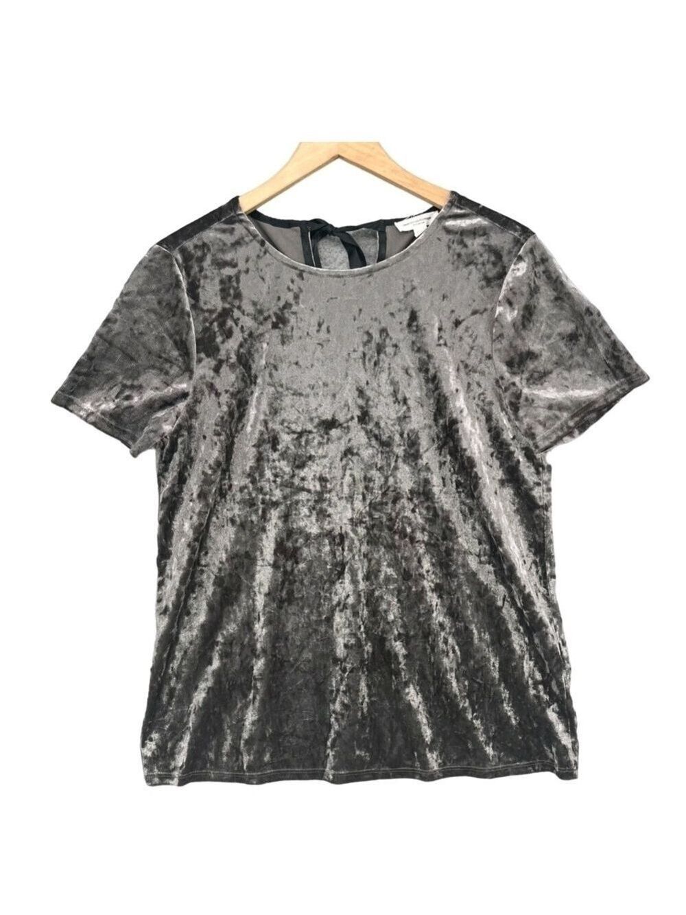beachlunchlounge Charcoal Velvet Top